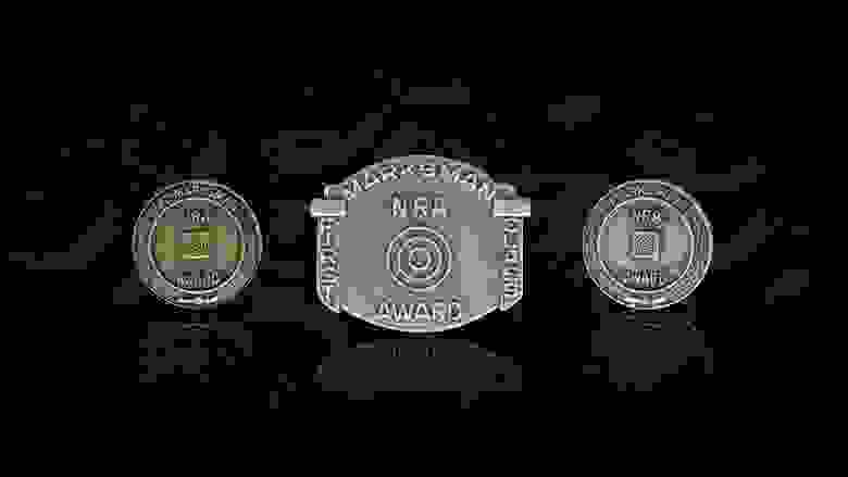 Three Different NRA Marksman Award Medals